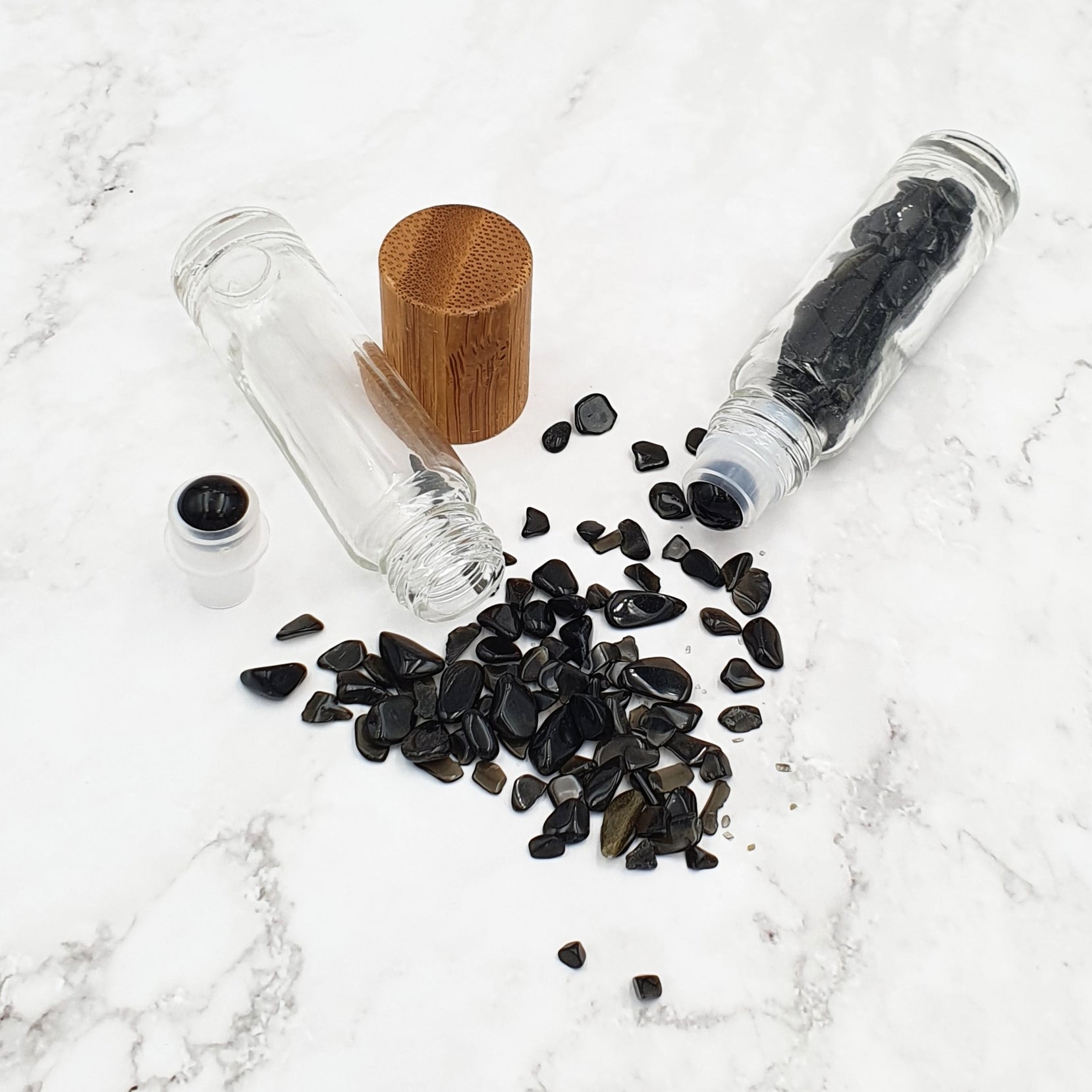 Crystal-Infused Rollerball Bottle