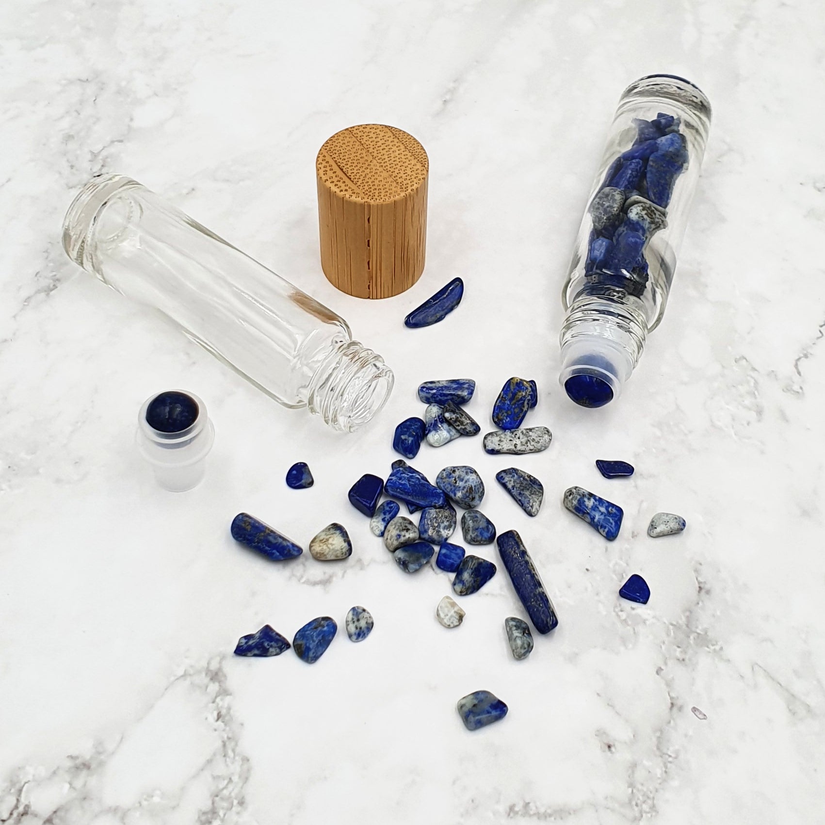 Crystal-Infused Rollerball Bottle