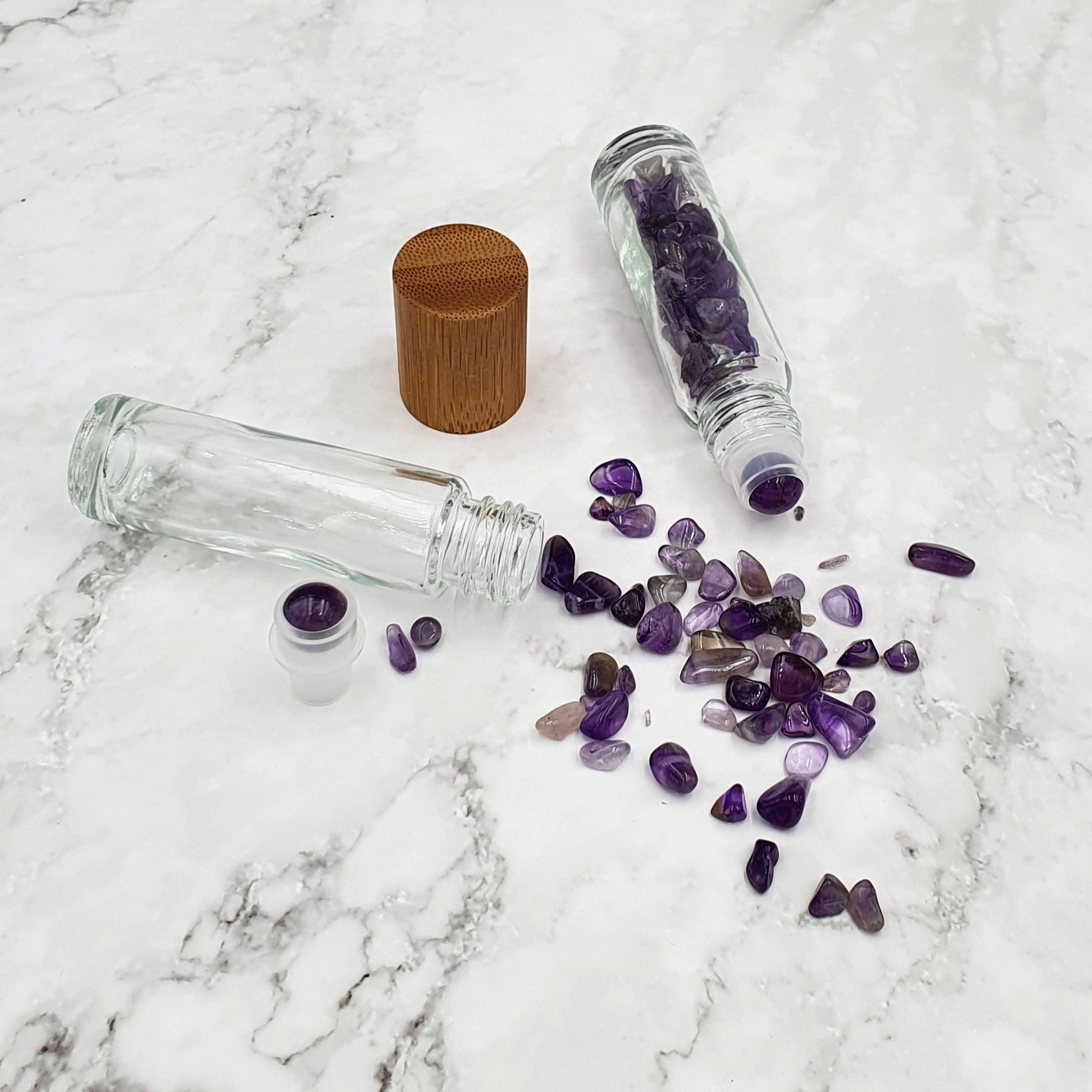 Crystal-Infused Rollerball Bottle