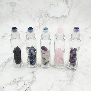 Crystal-Infused Rollerball Bottle
