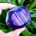 Load image into Gallery viewer, Purple Brazilian Agate Slice
