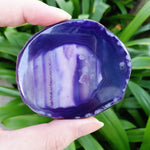 Load image into Gallery viewer, Purple Brazilian Agate Slice

