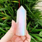 Load image into Gallery viewer, Aura Rose Quartz Tower
