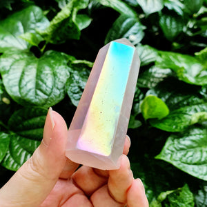 Aura Rose Quartz Tower