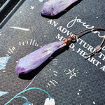 Load image into Gallery viewer, Lavender Aura Dangles
