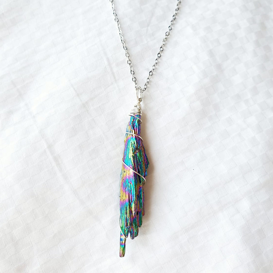 Silver Kyanite Pendant