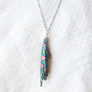 Silver Kyanite Pendant