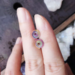 Load image into Gallery viewer, Peacock Niobium Studs (Hypoallergenic)
