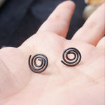 Load image into Gallery viewer, Black Niobium Studs (Hypoallergenic)
