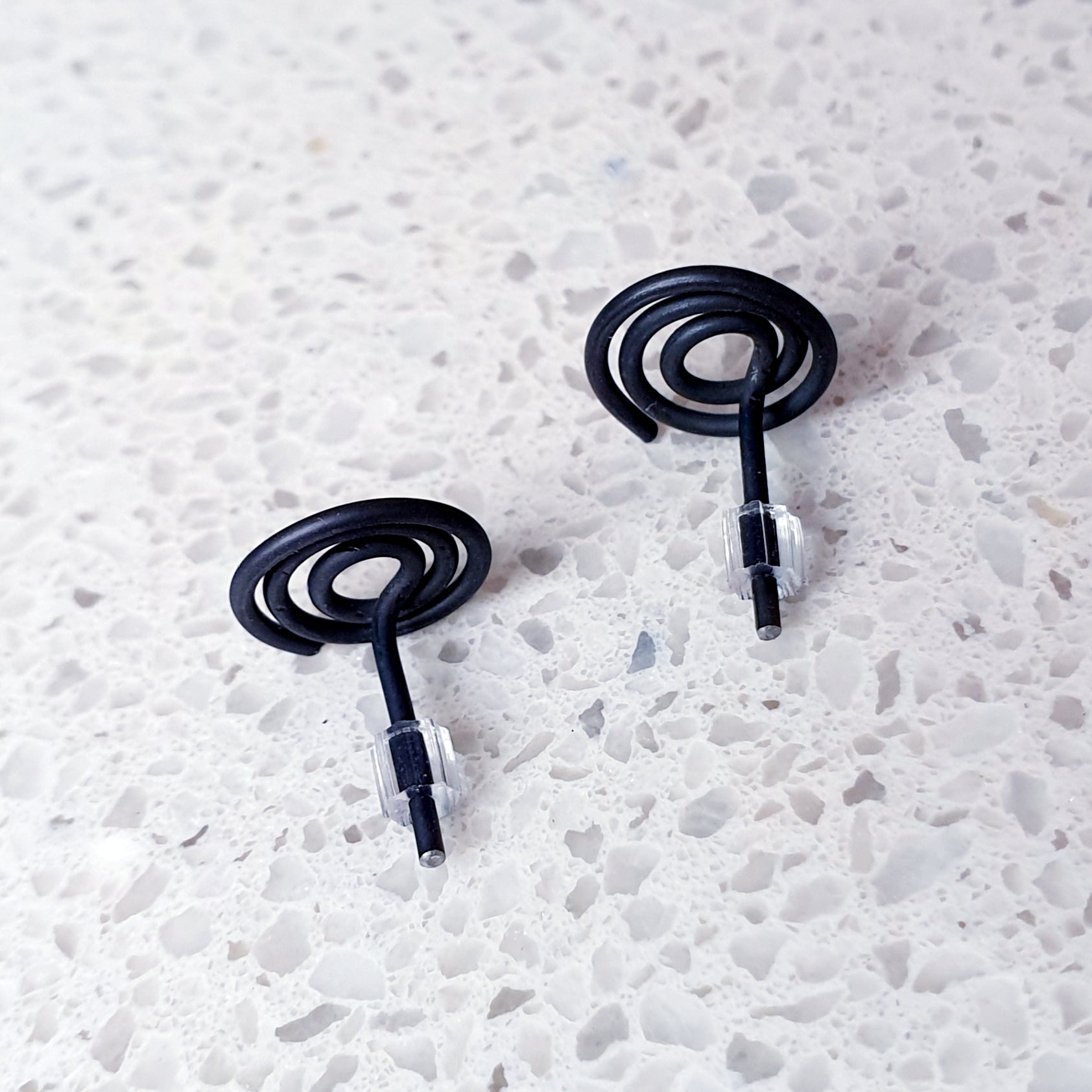 Black Niobium Studs (Hypoallergenic)