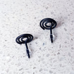 Load image into Gallery viewer, Black Niobium Studs (Hypoallergenic)
