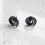 Load image into Gallery viewer, Black Niobium Studs (Hypoallergenic)
