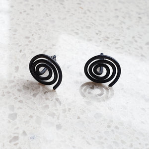 Black Niobium Studs (Hypoallergenic)