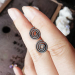 Load image into Gallery viewer, Black Niobium Studs (Hypoallergenic)
