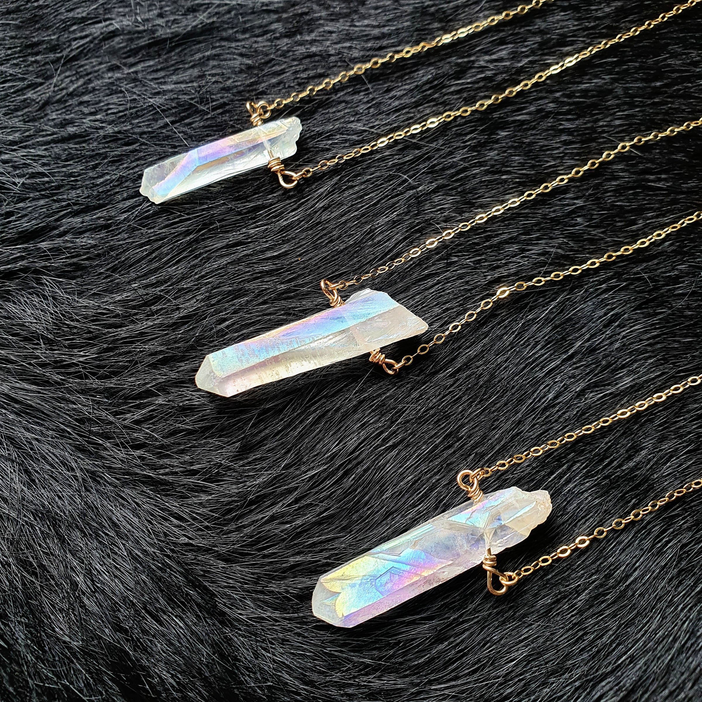 Aura Quartz Manifest Necklace