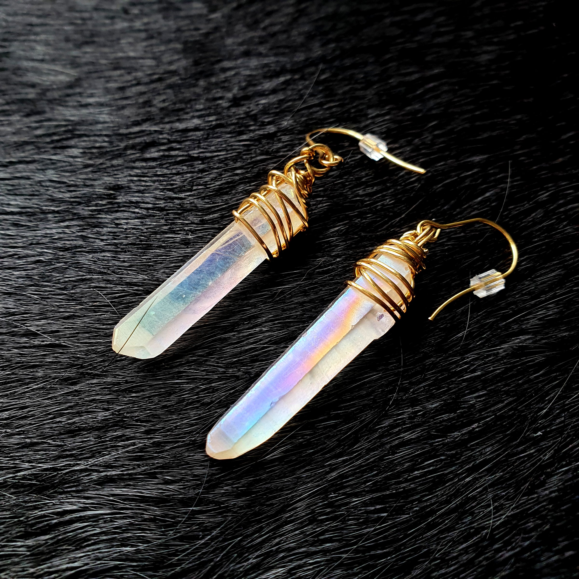 Aura Quartz Dangles