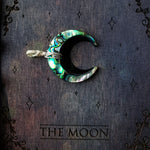 Load image into Gallery viewer, Abalone Moon Pendant
