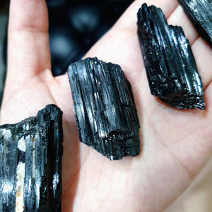 Small Black Tourmaline Log