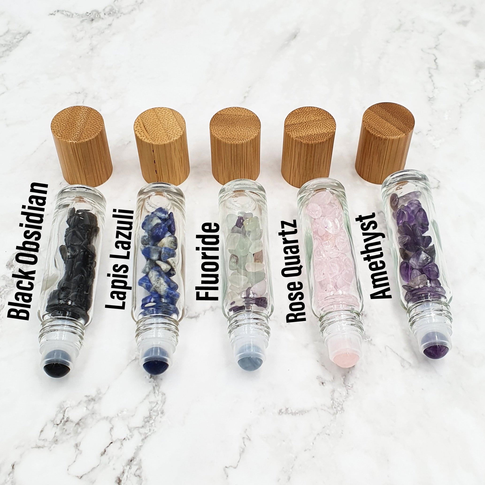 Crystal-Infused Rollerball Bottle