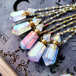 Load image into Gallery viewer, Aura Amethyst Bottle Necklace
