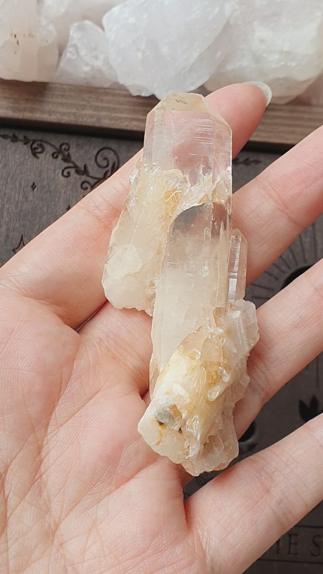 Blue Mist Lemurian Quartz Doubles